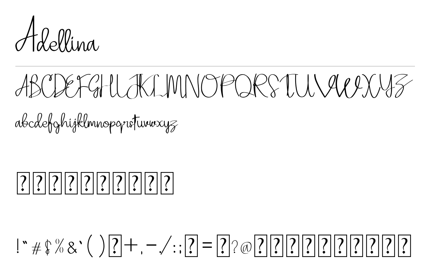 Adellina Font preview
