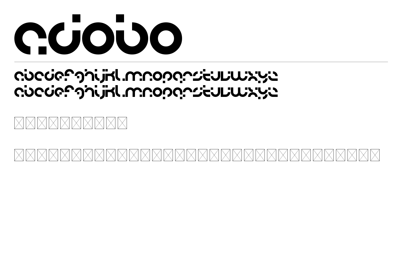 adobo Font preview