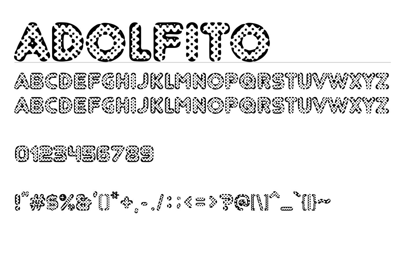 Adolfito Font preview