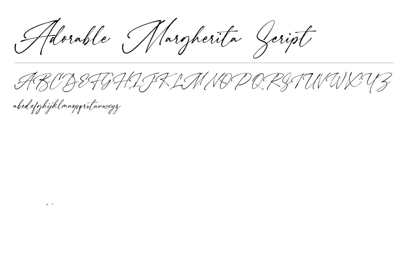 Adorable Margherita Font preview