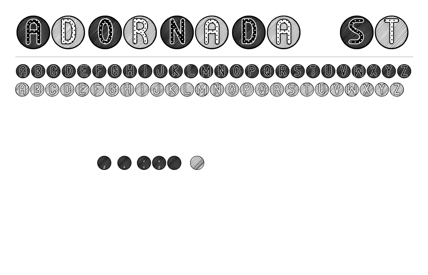 AdOrNaDa St Font preview