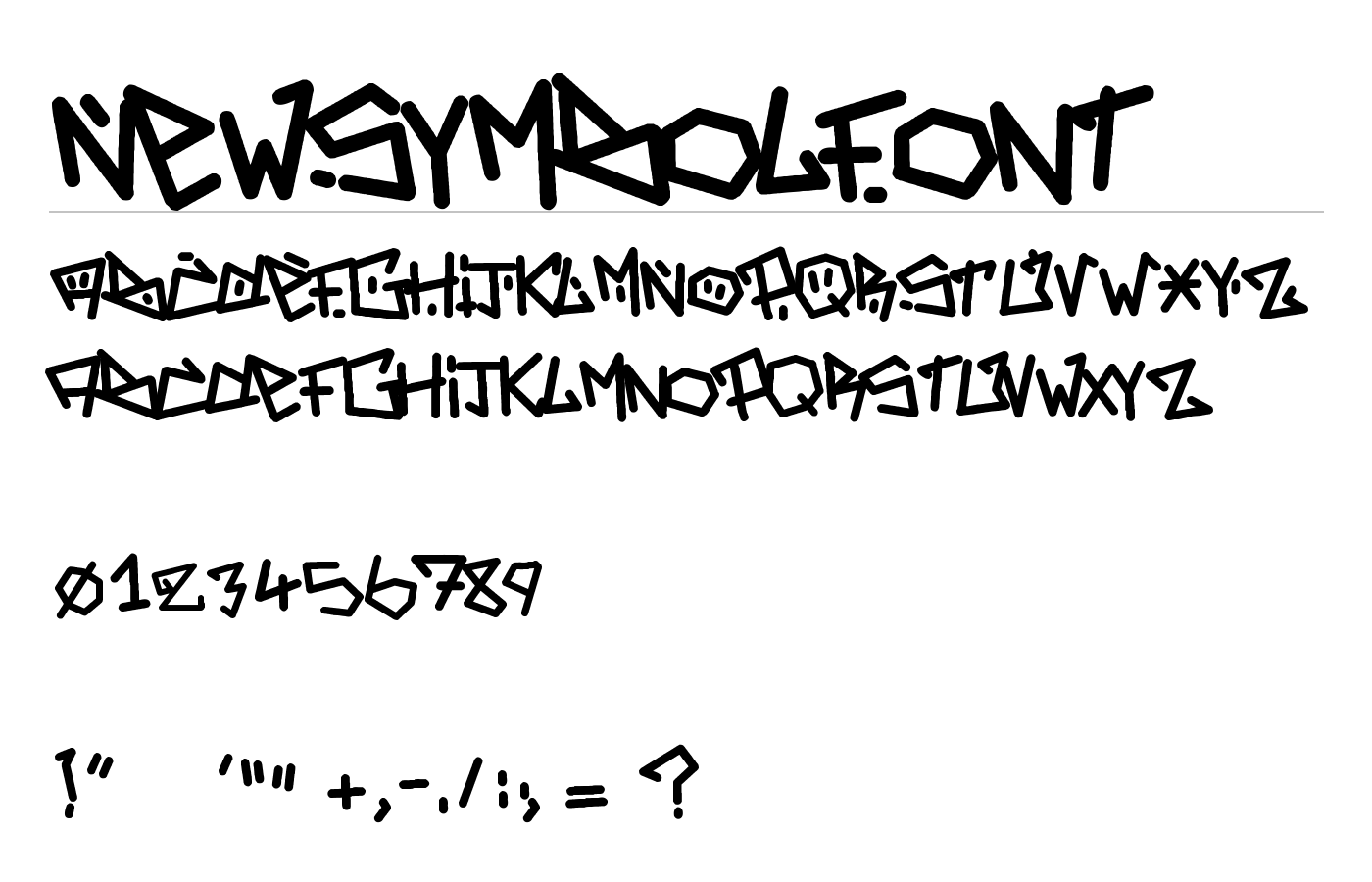 Adrenaline : Zero Font preview