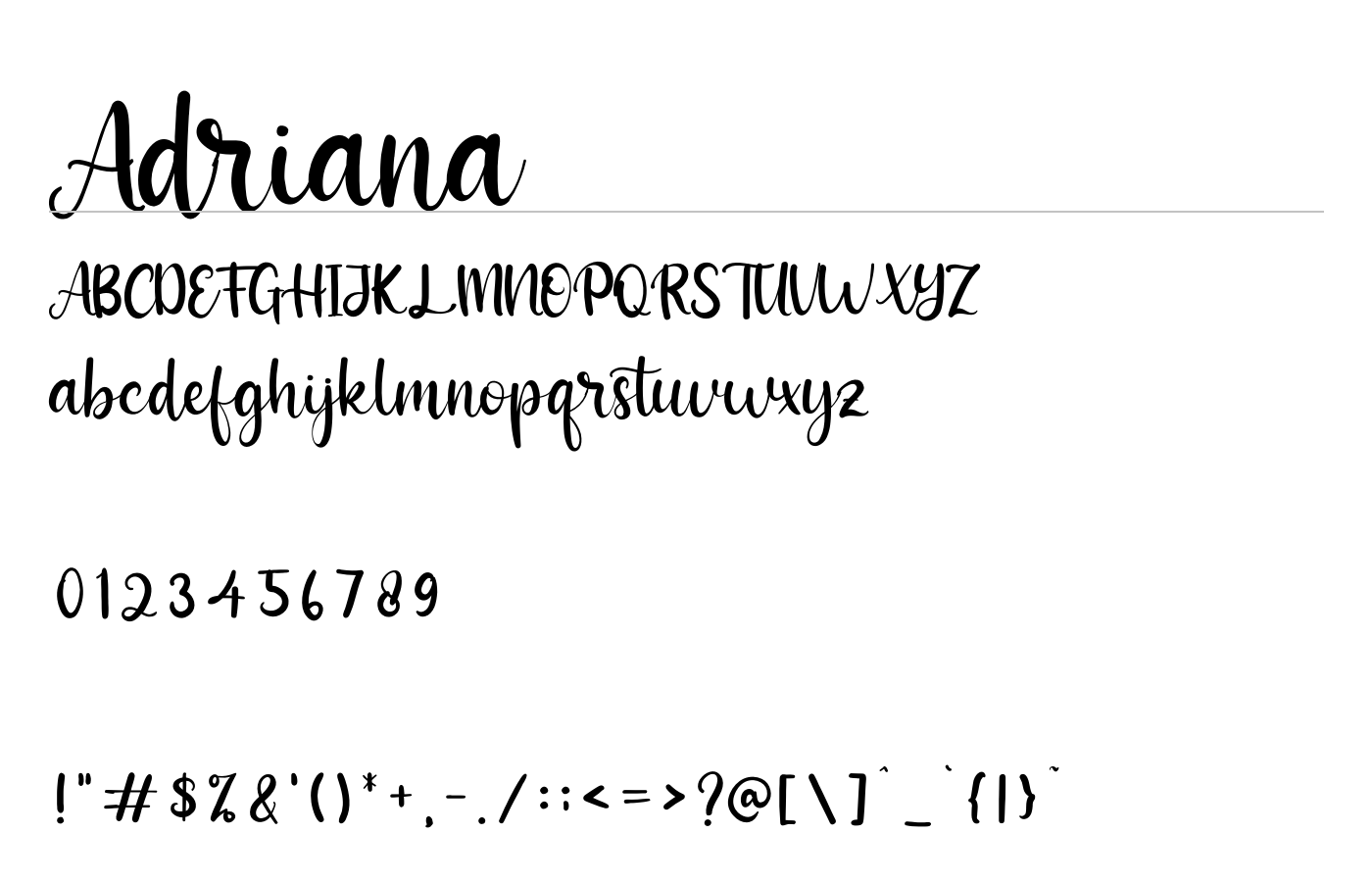 Adriana Font preview