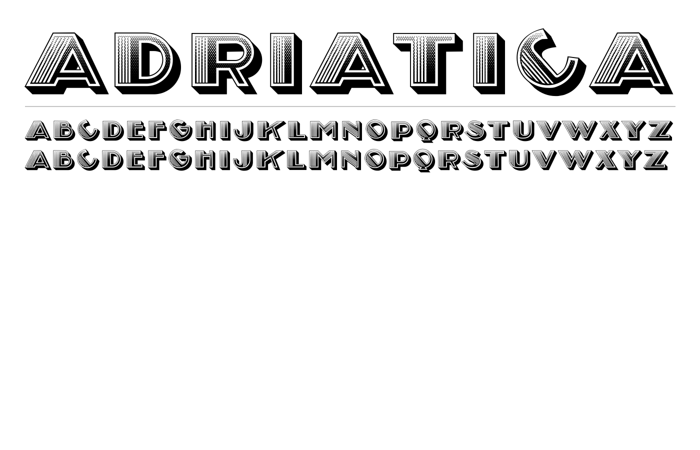 Adriatica Font preview