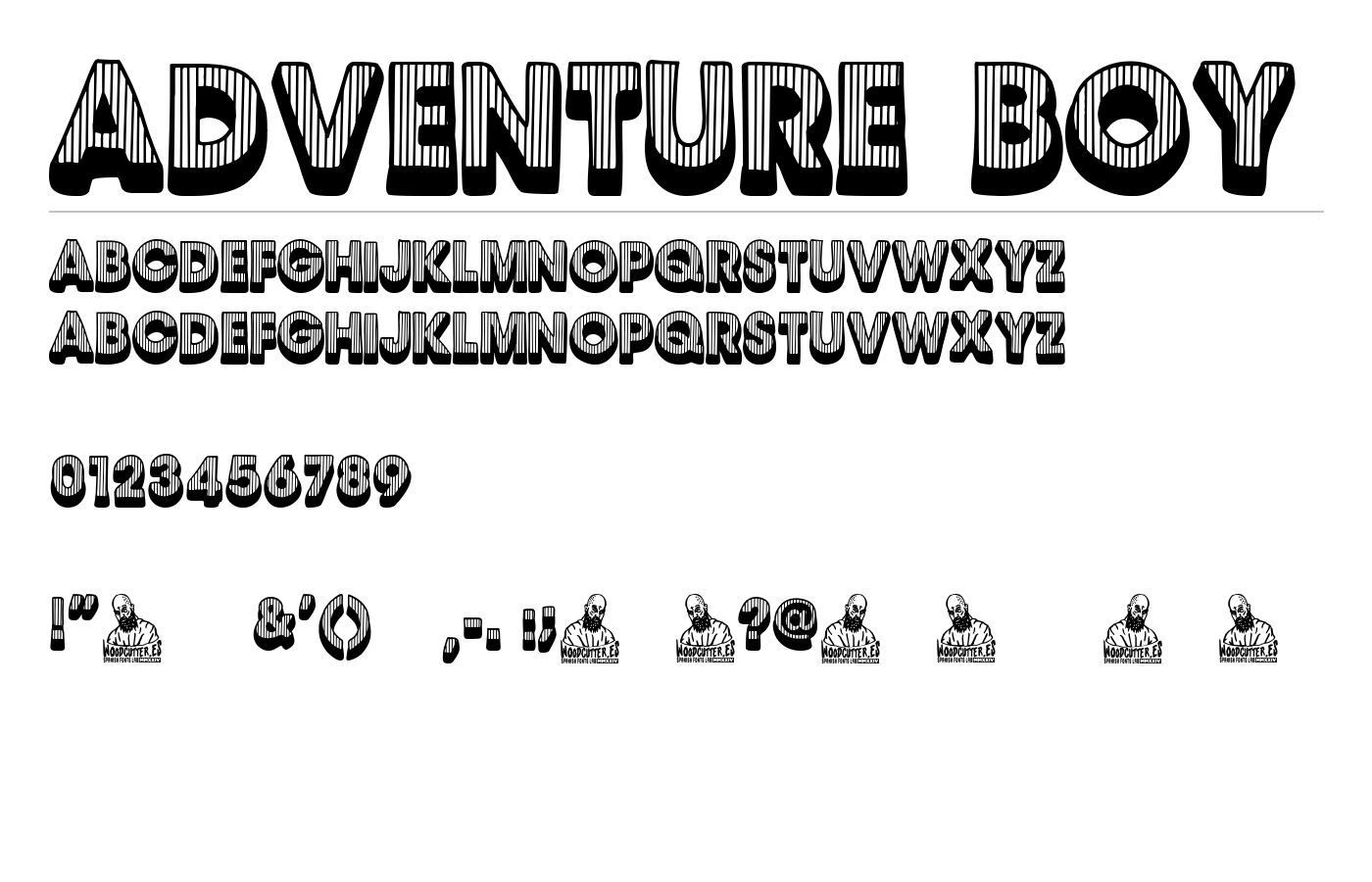 Adventure Boy Font preview