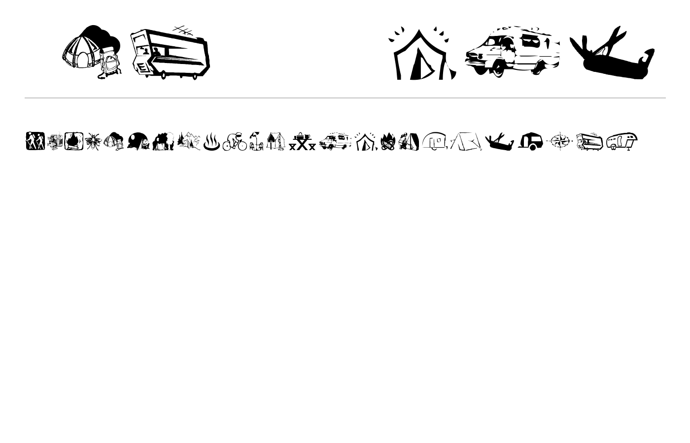 AEZ camping Font preview