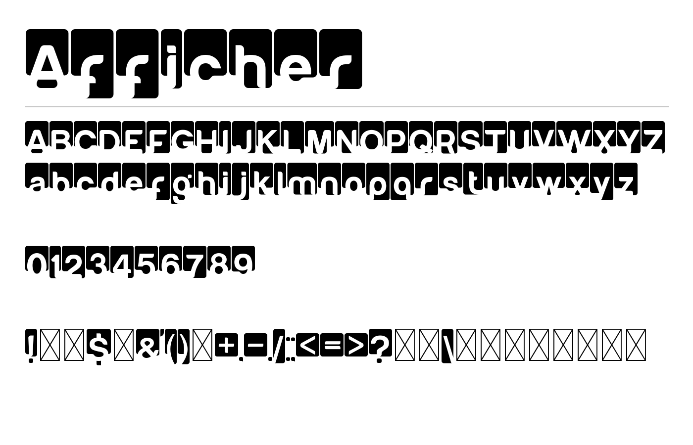 Afficher Font preview