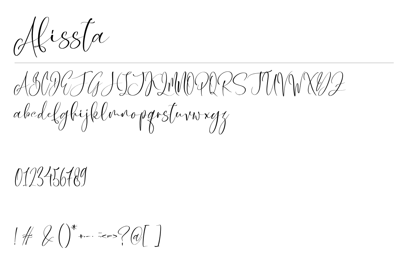 Afissta Font preview