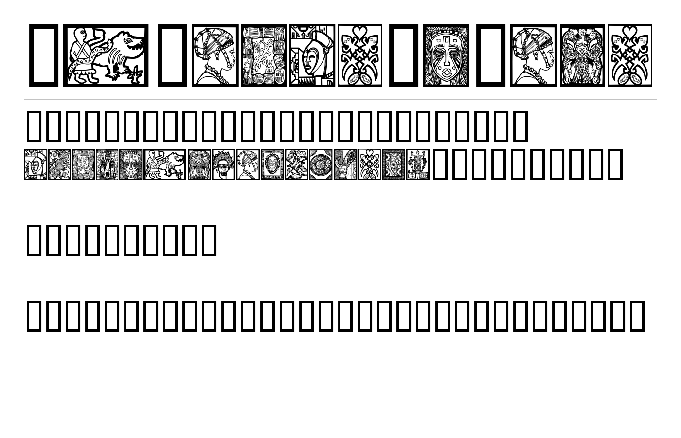 AfricanDesign Font preview