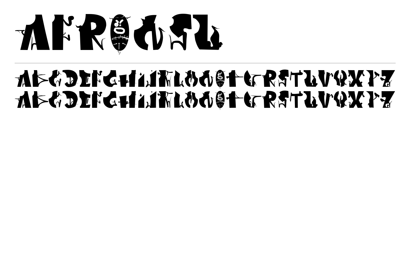 Afronsu Font preview