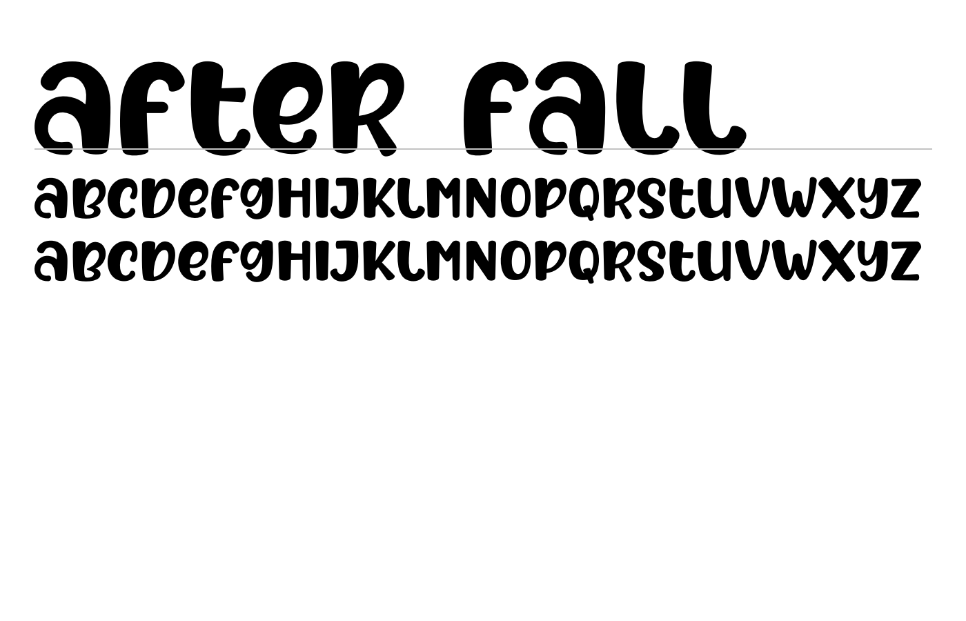 After Fall Font preview