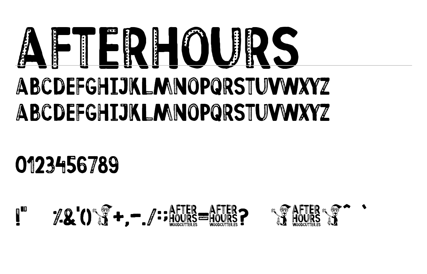 Afterhours Font preview