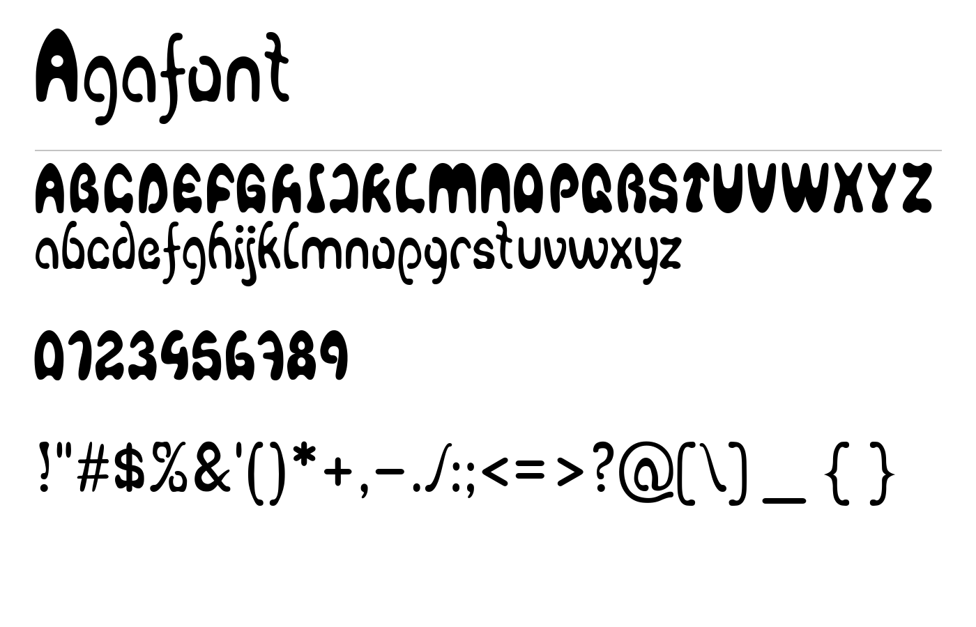 Agafont preview