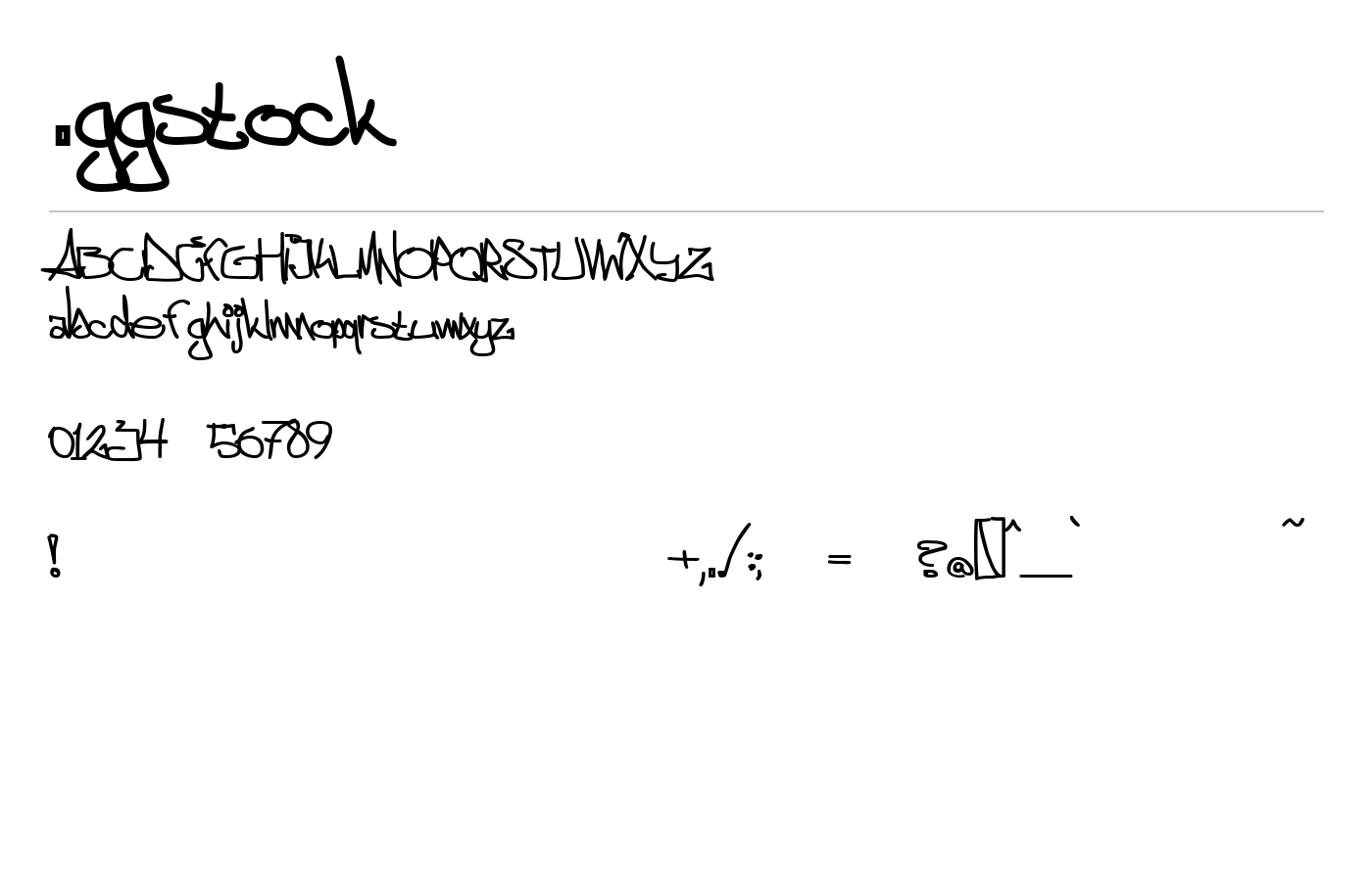 Äggstock Font preview
