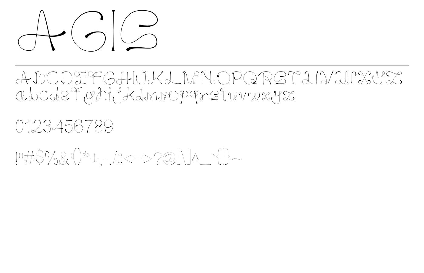 AGIS Font preview
