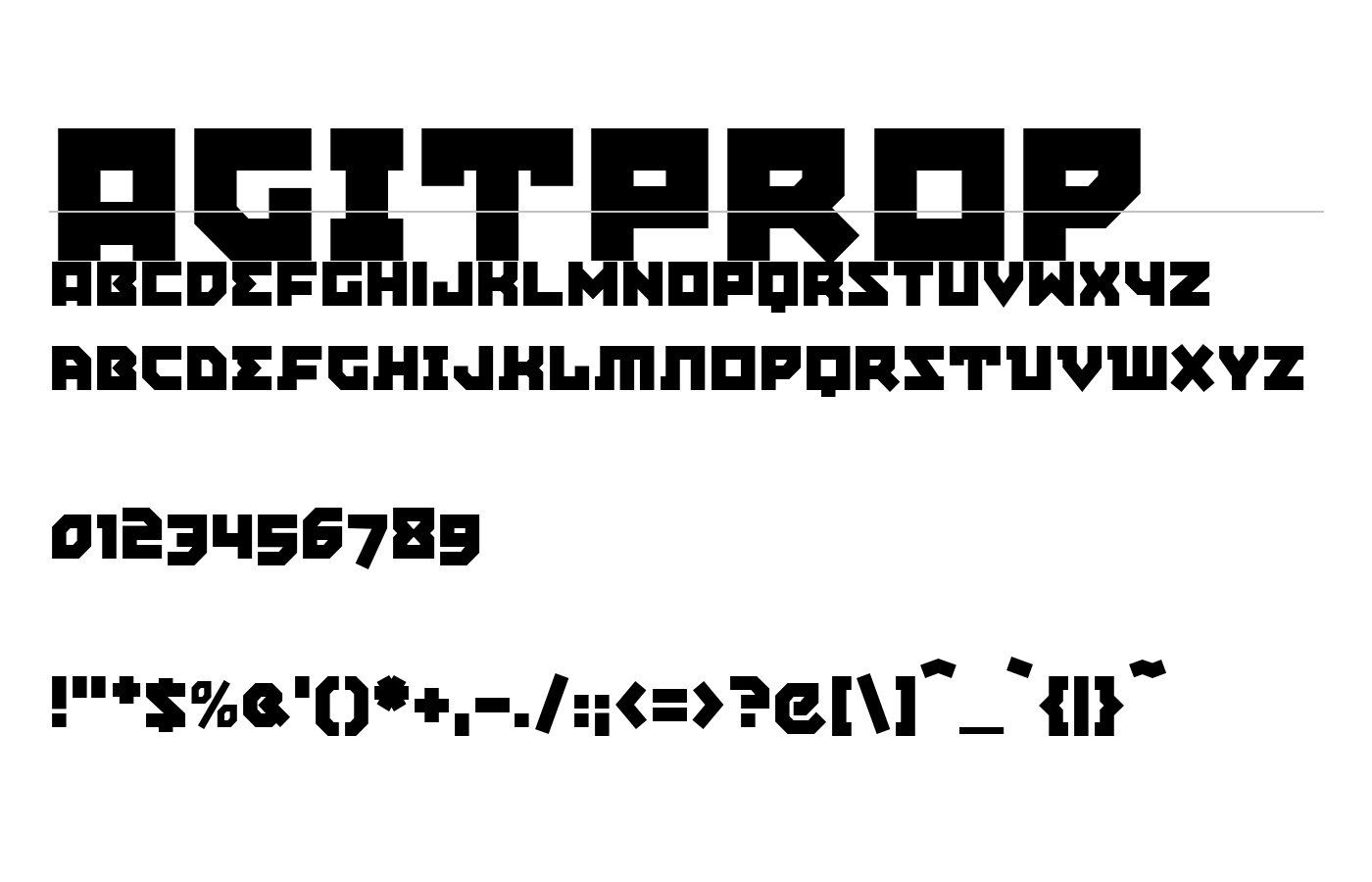 AgitProp Font preview