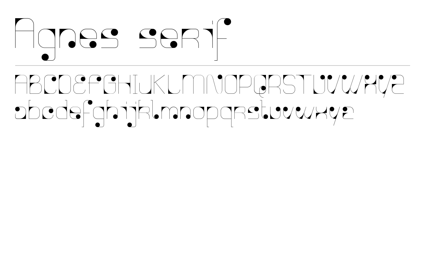 Agnes serif Font preview
