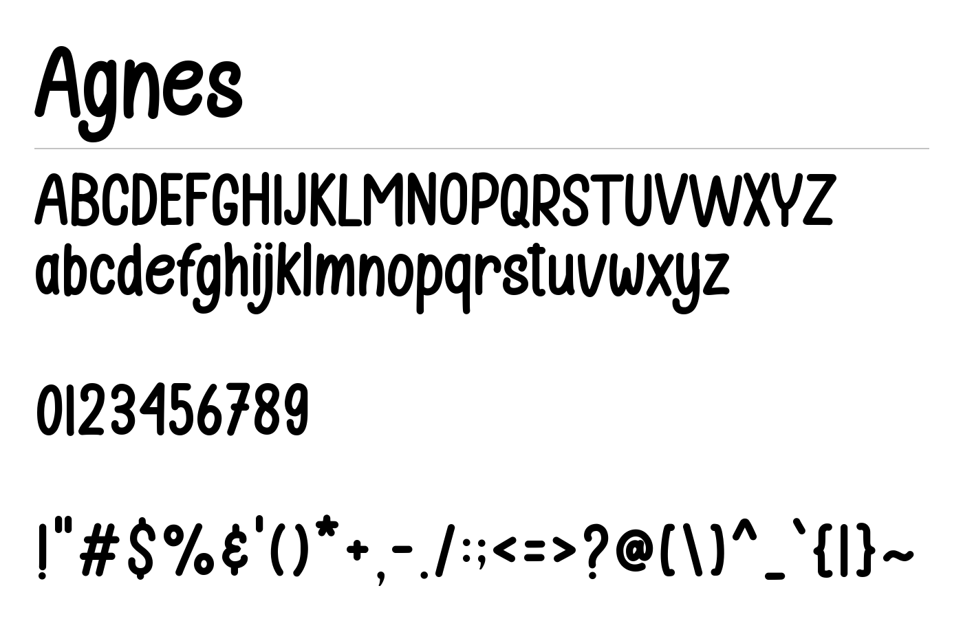 Agnes Font preview