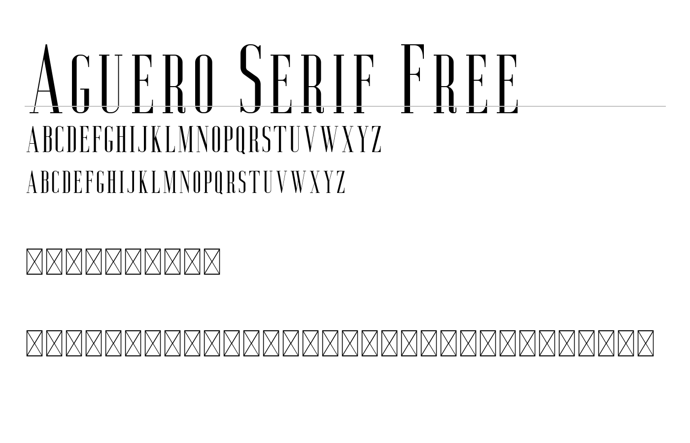 Aguero Serif Font preview