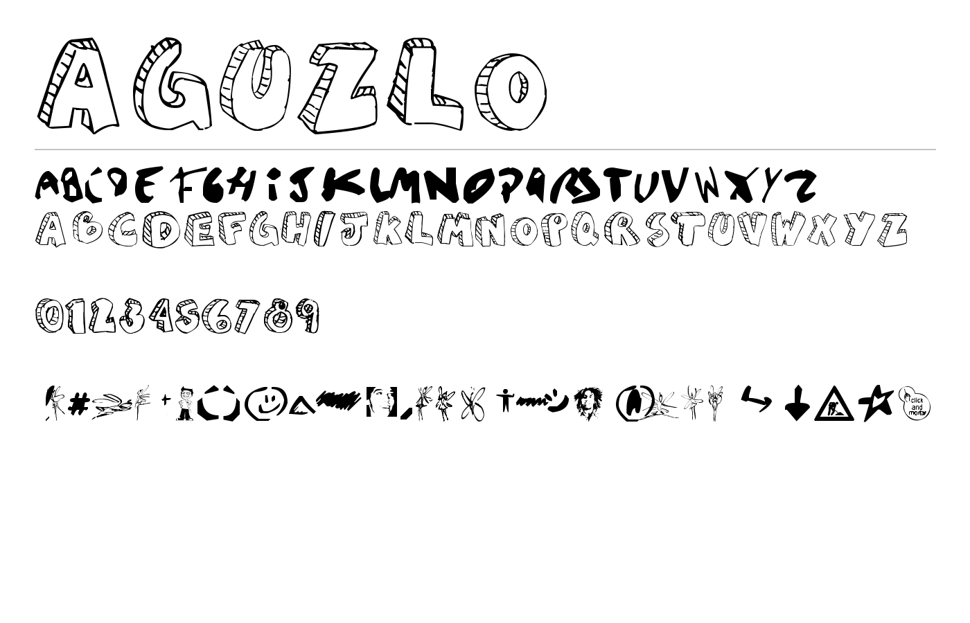 aguzlo Font preview