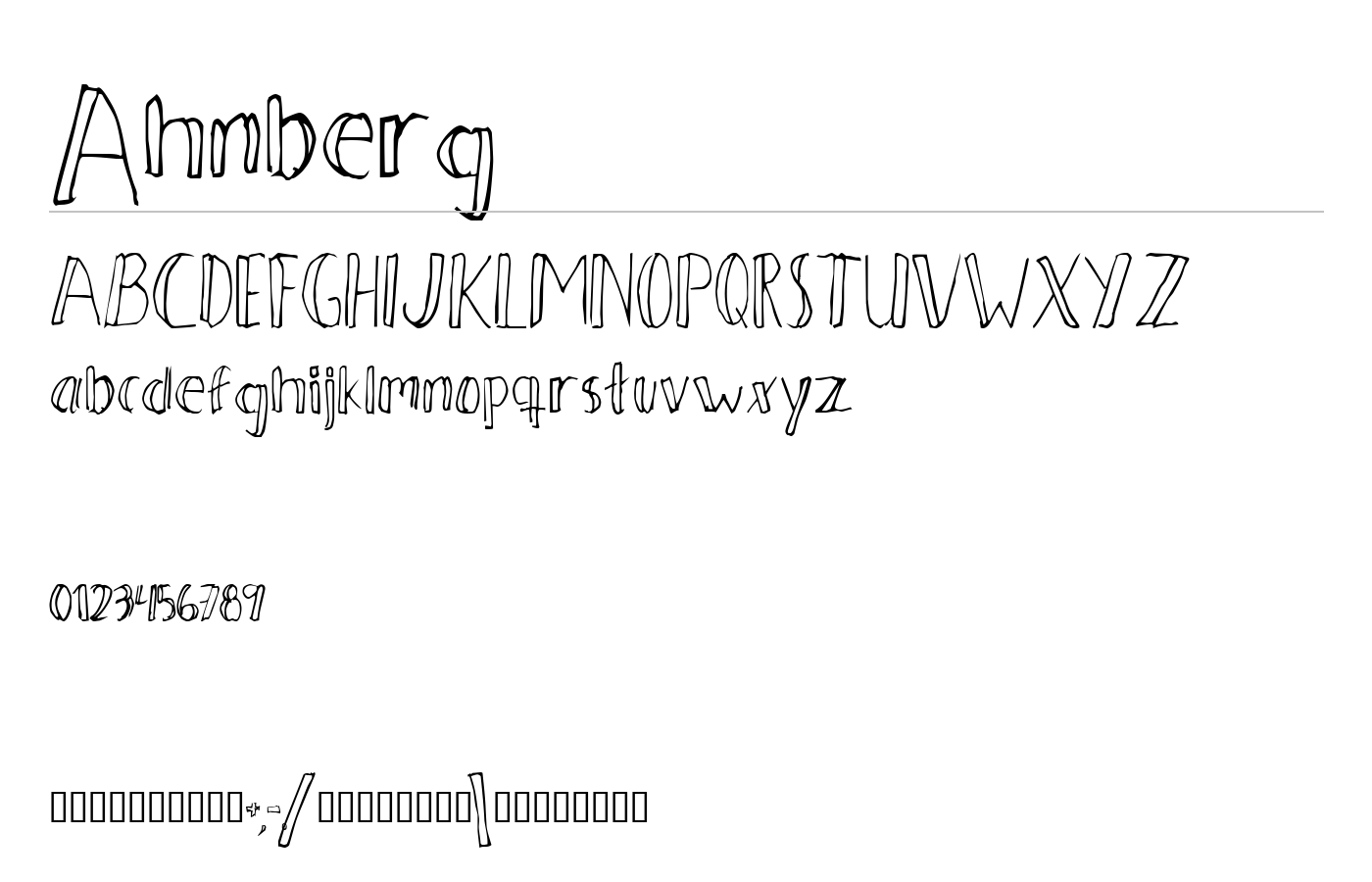 Ahnberg Font preview