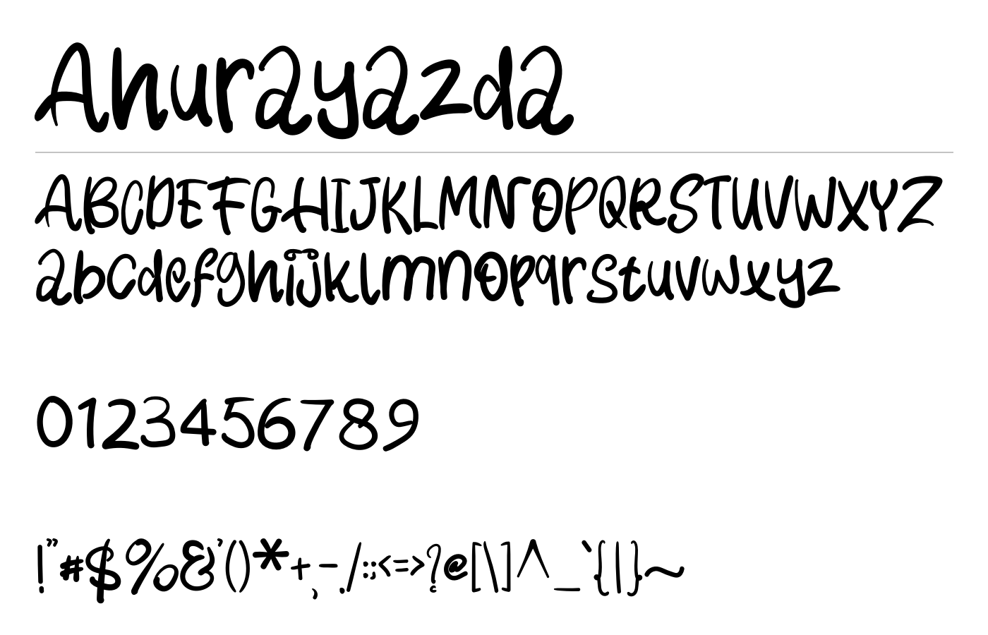 Ahurayazda Font preview