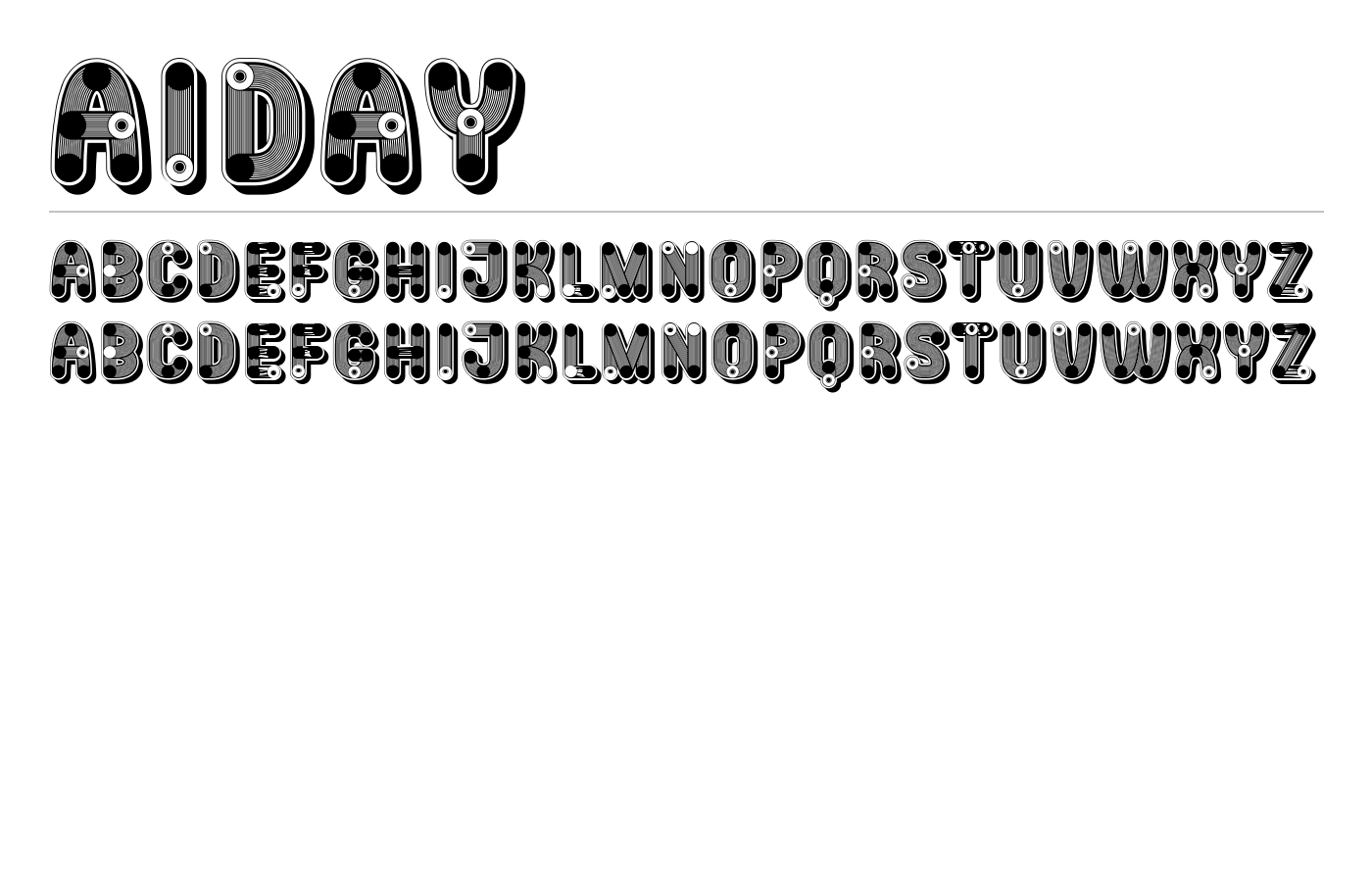 Aiday Font preview