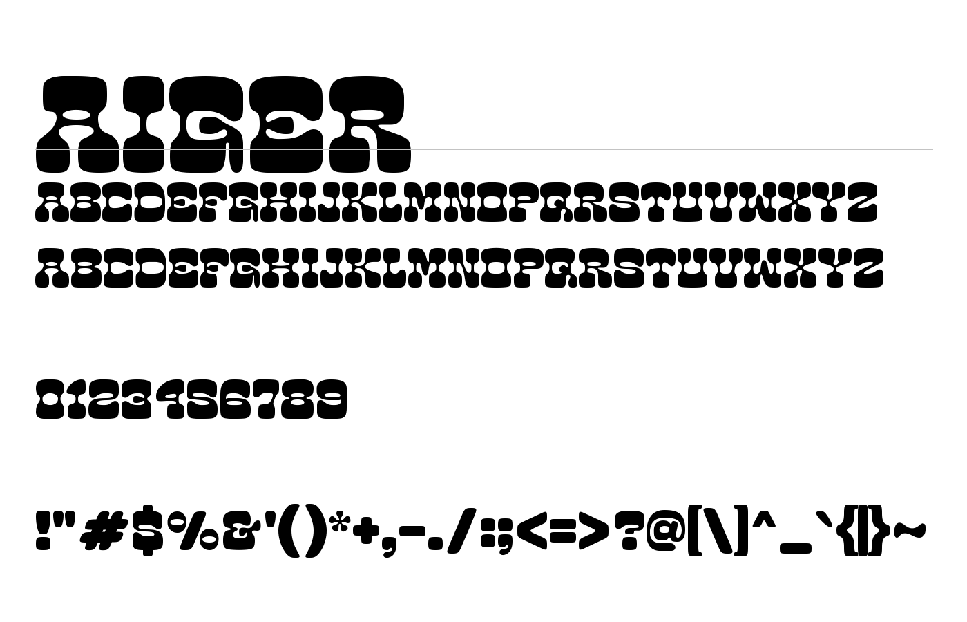 Aiger Font preview
