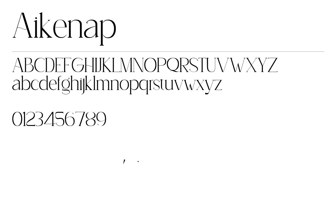 Aikenap Font preview