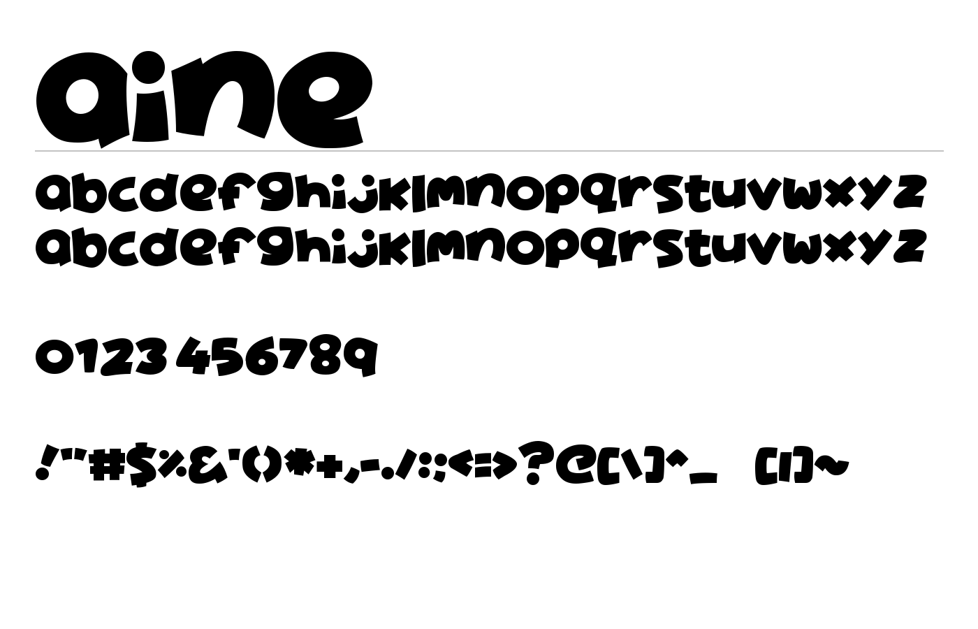 Aine Font preview