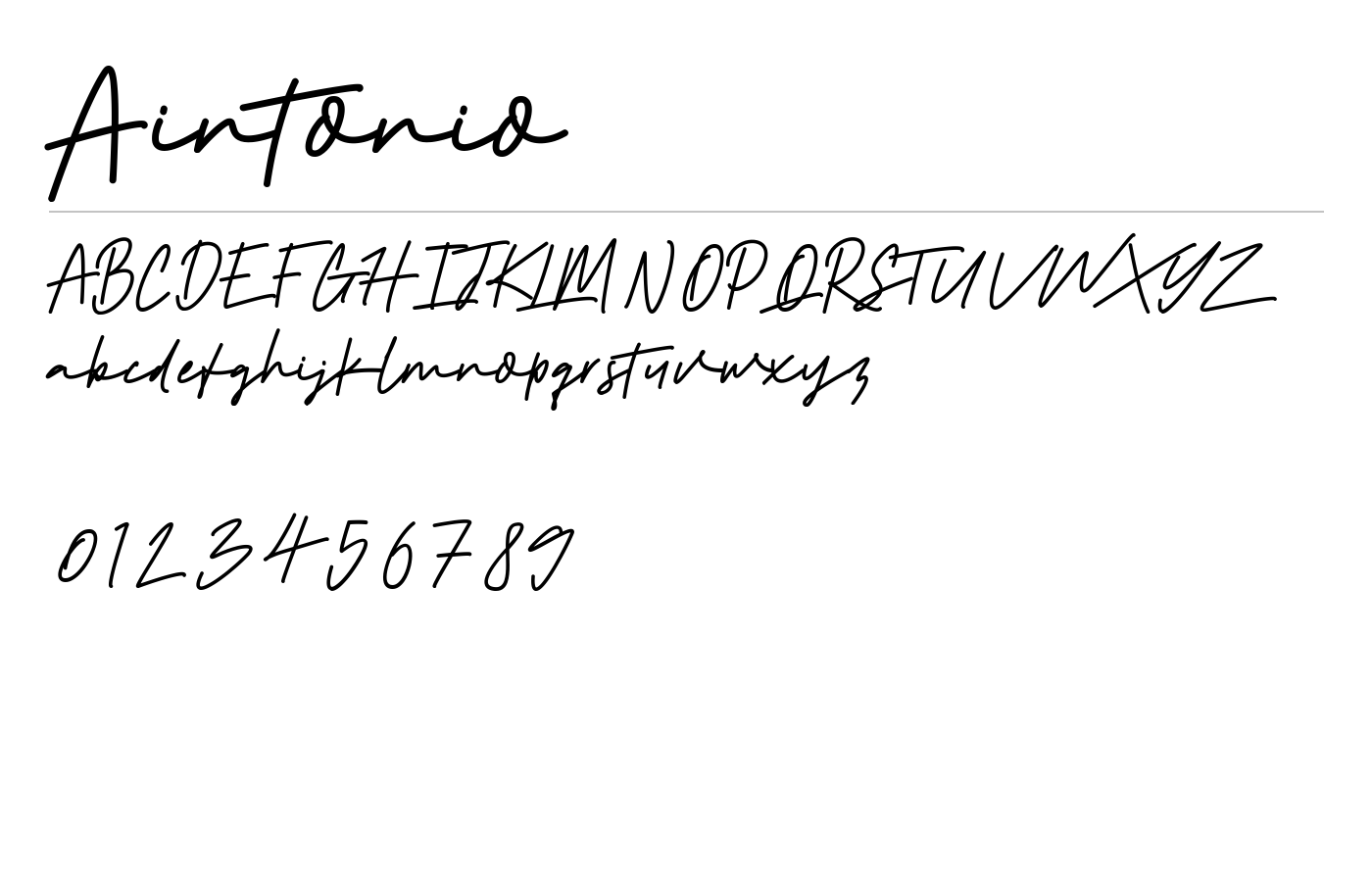 Aintonio Font preview