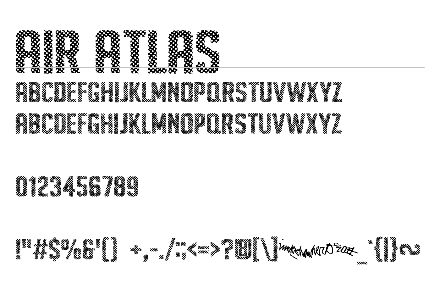 Air Atlas Font preview