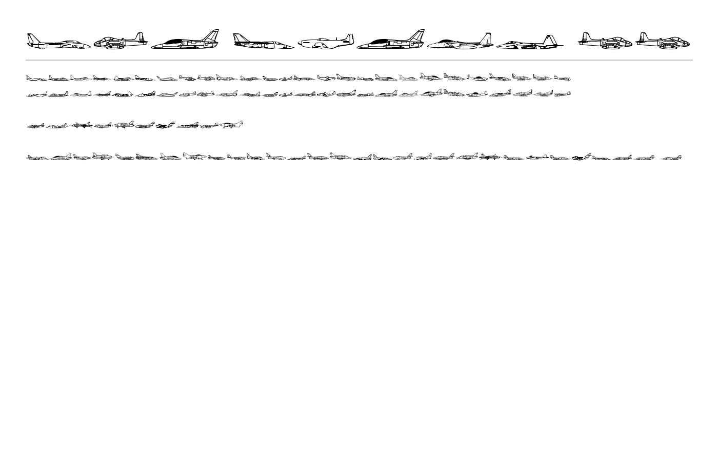 Air Force II Font preview