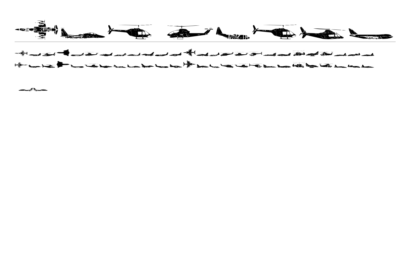 Air Force Font preview