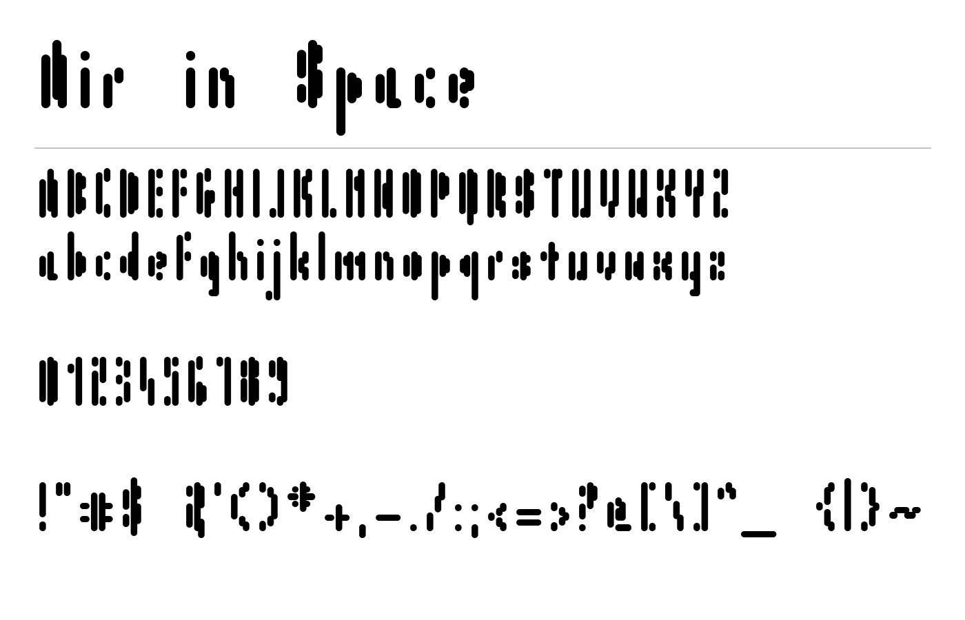 Air in Space Font preview