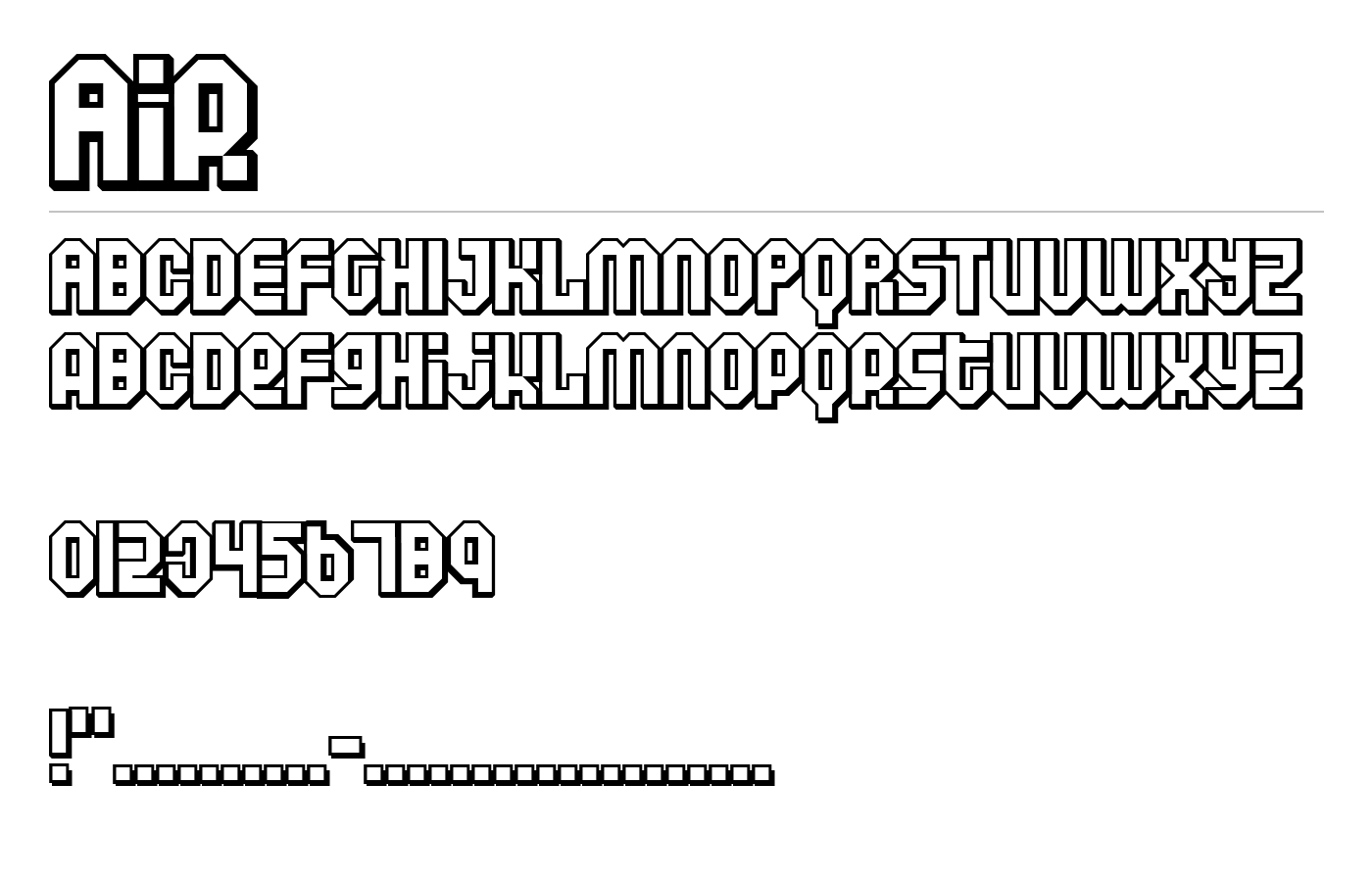 Air Font preview