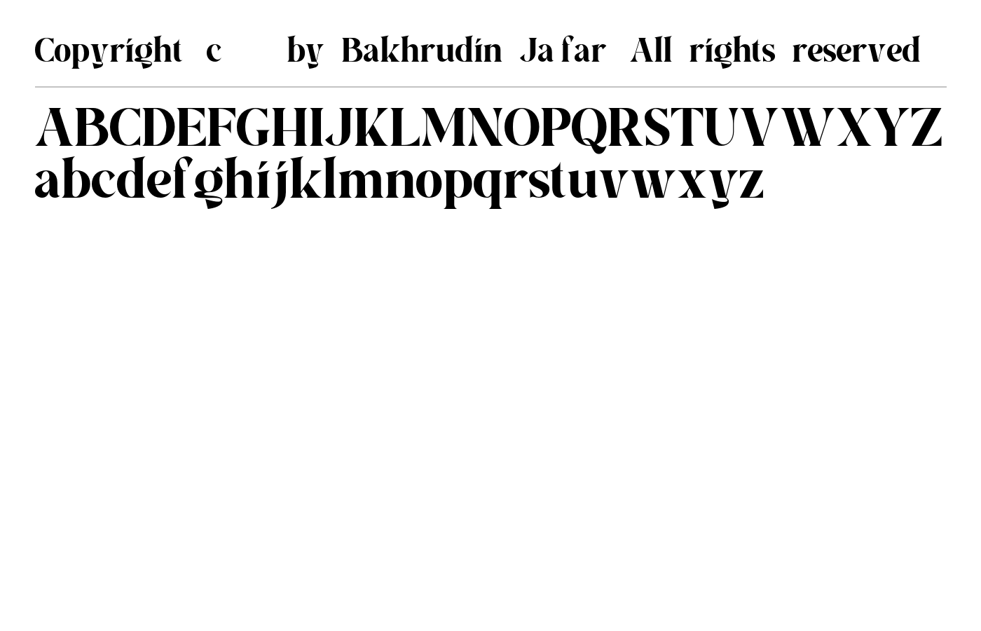 Aira DEMO Font preview