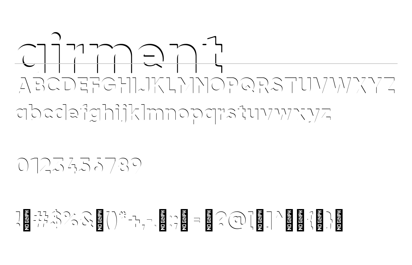airment Font preview