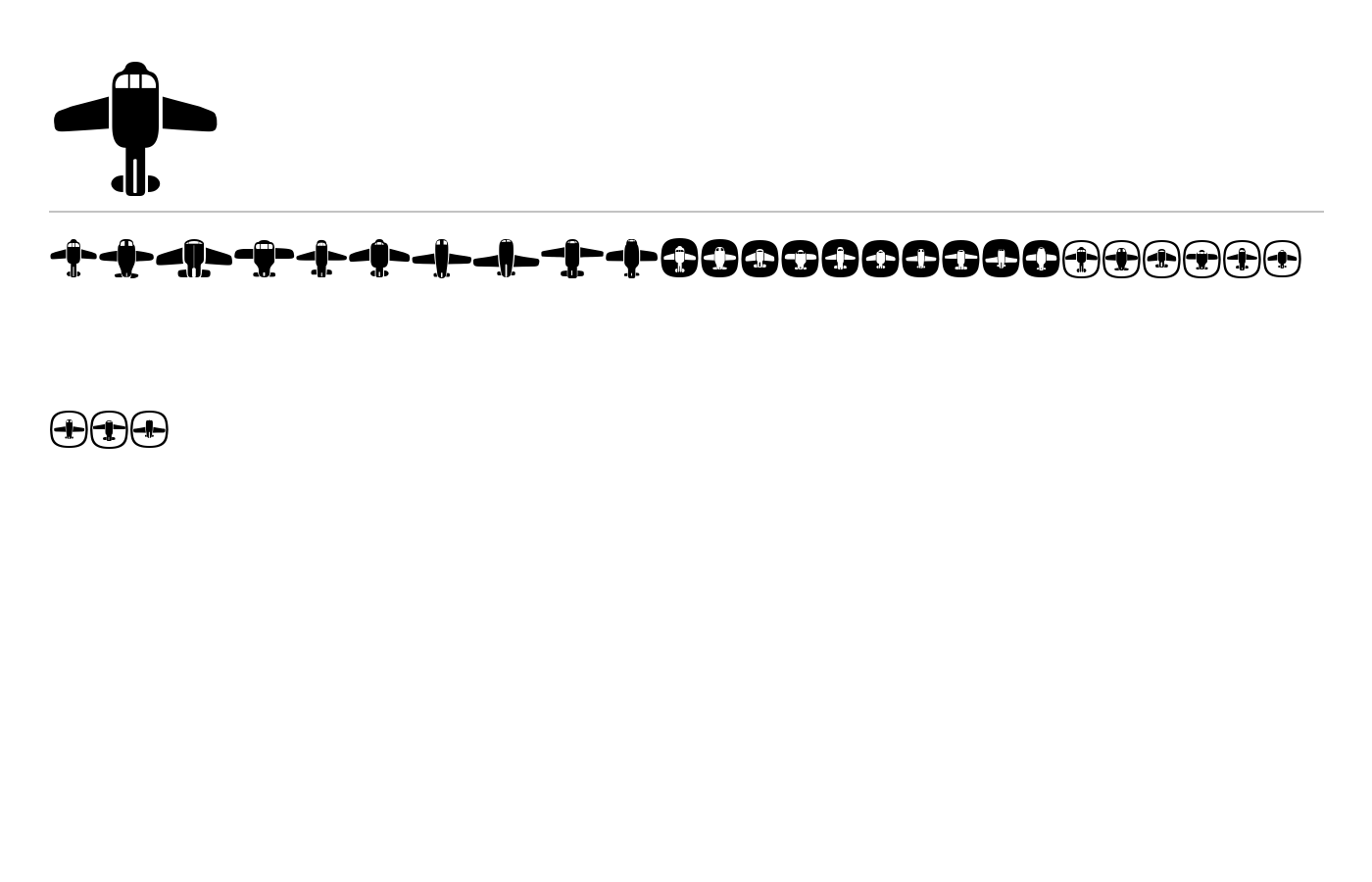 Airplanes Font preview