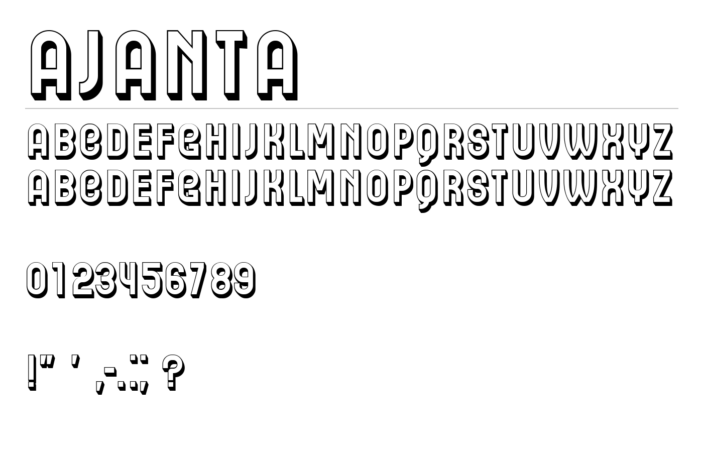 Ajanta Font preview