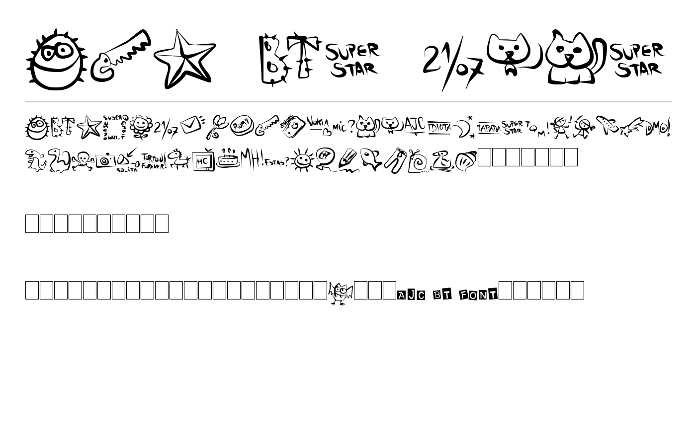 AJC BT FONT preview