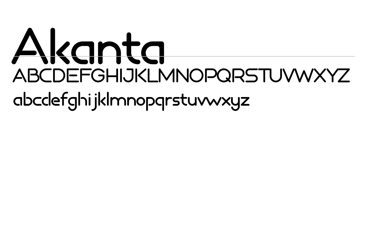Akanta Font preview