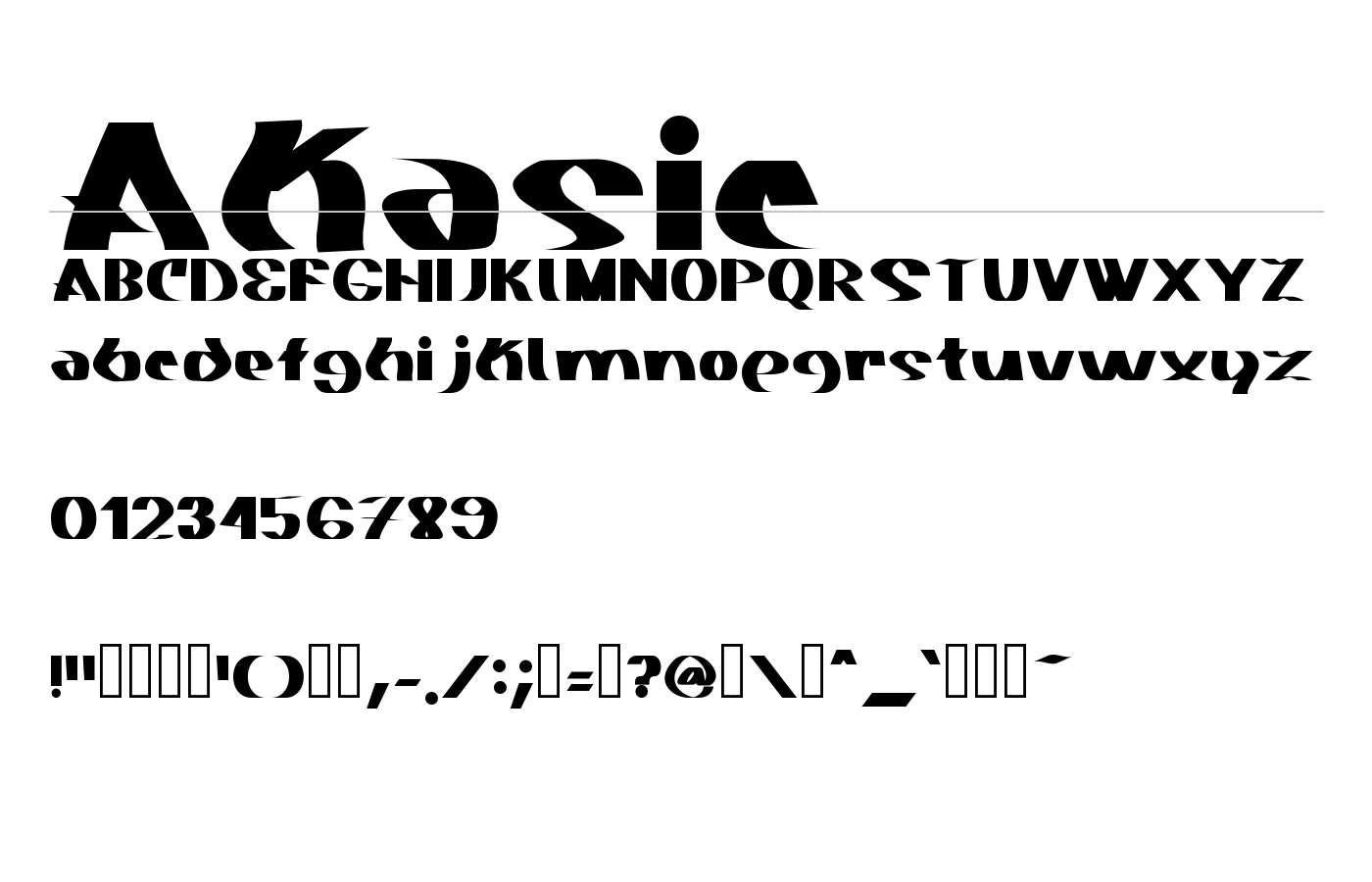 Akasic Font preview