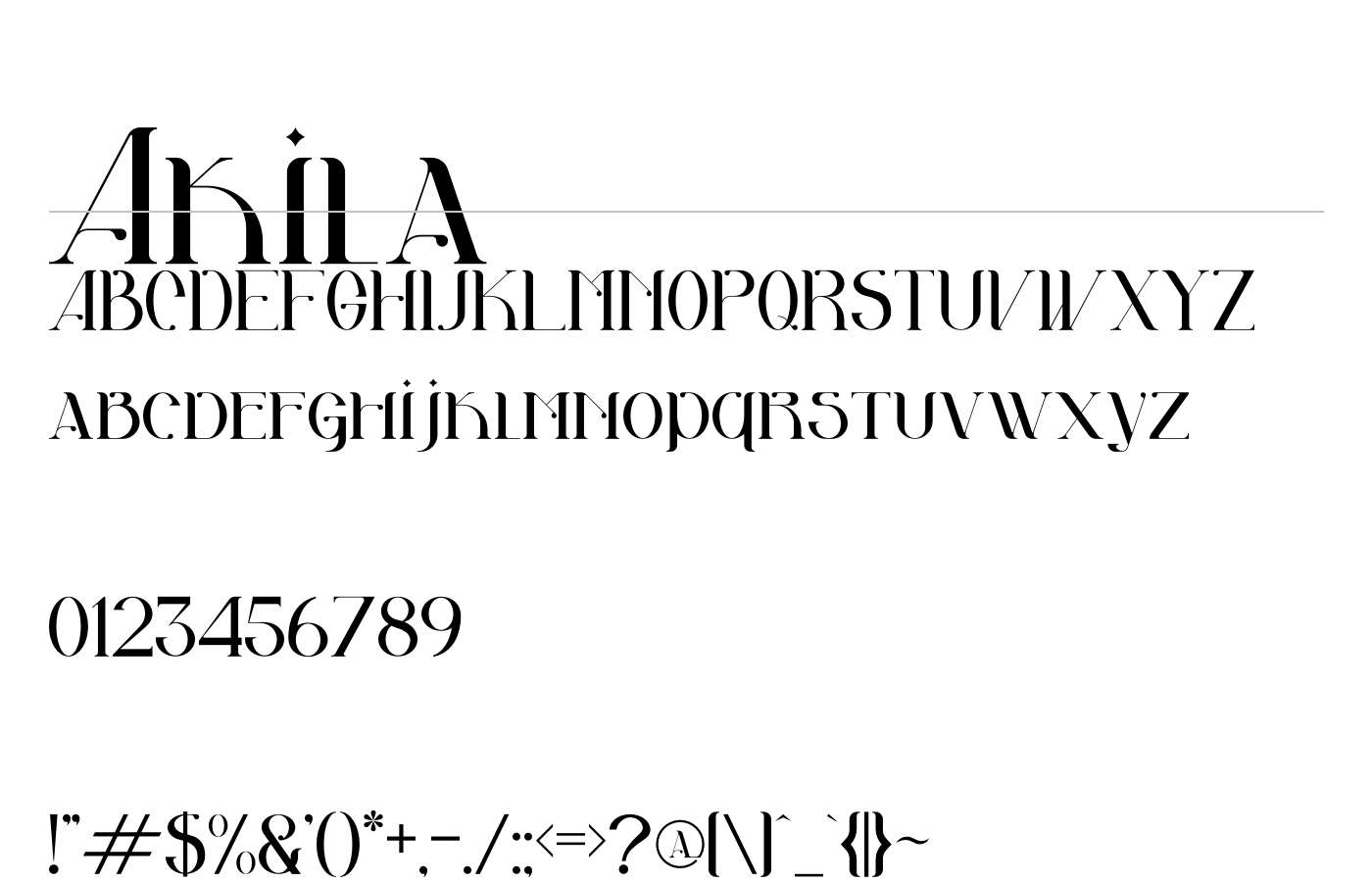 Akila Font preview