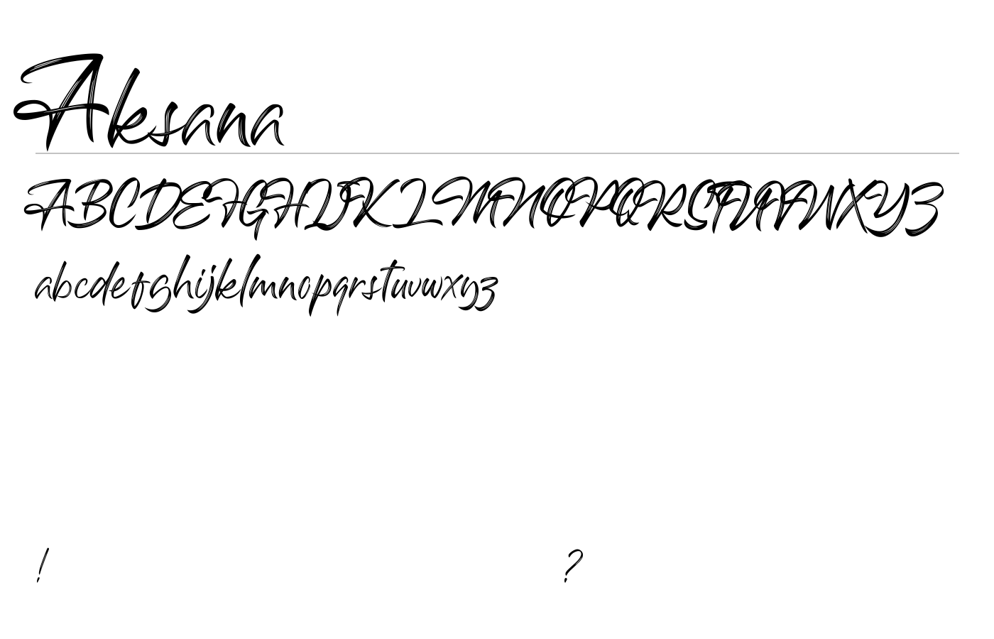 Aksana Font preview