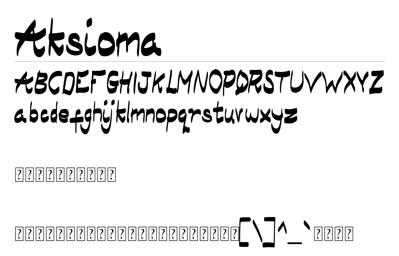 Aksioma Font preview