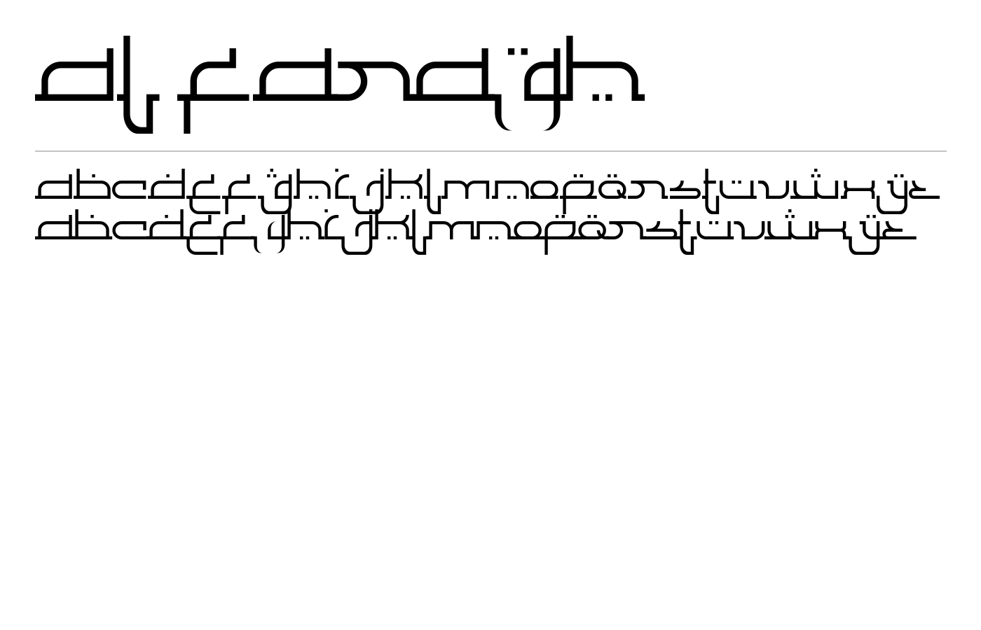 Al Faragh Font preview