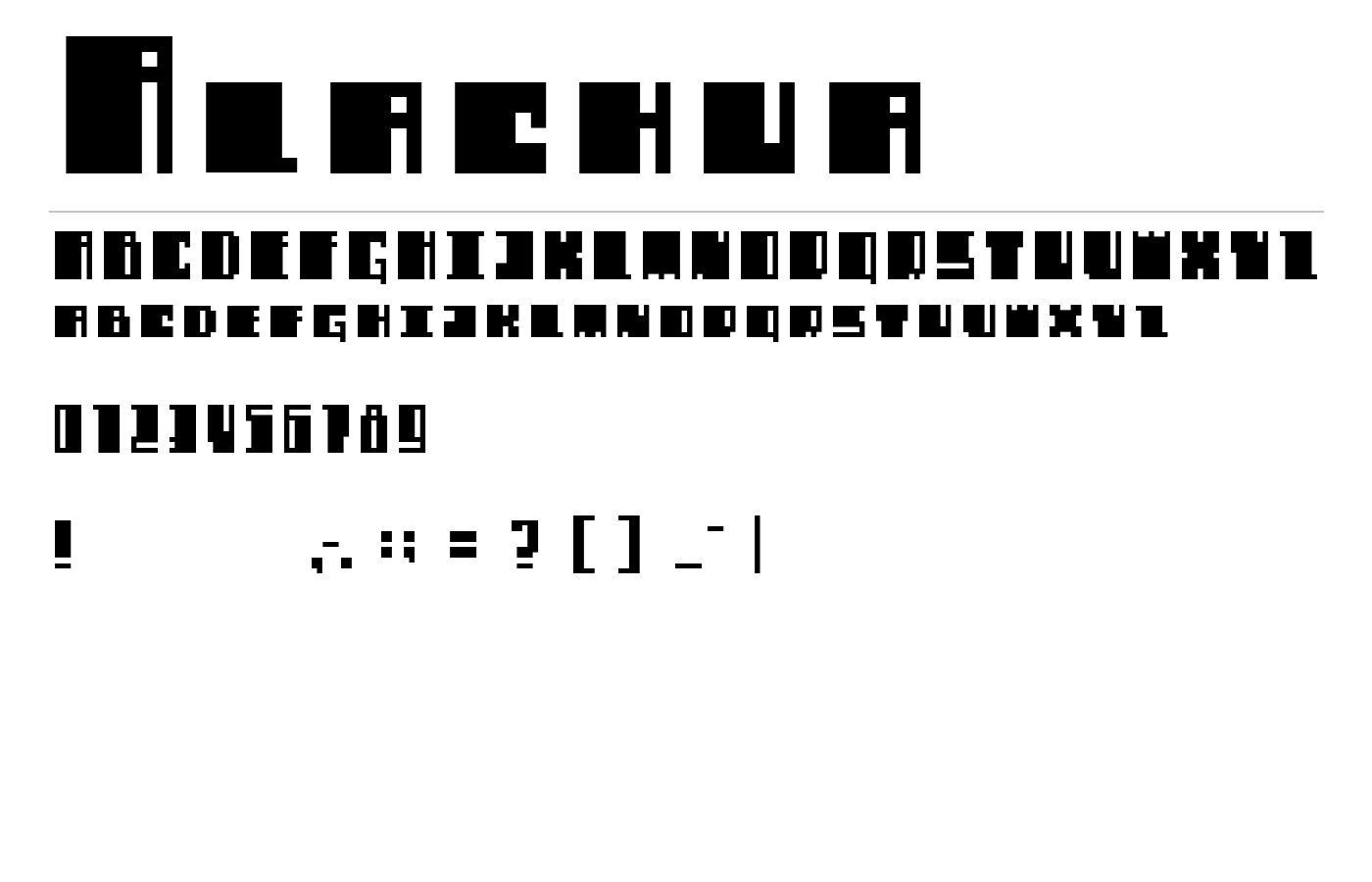 Alachua Font preview