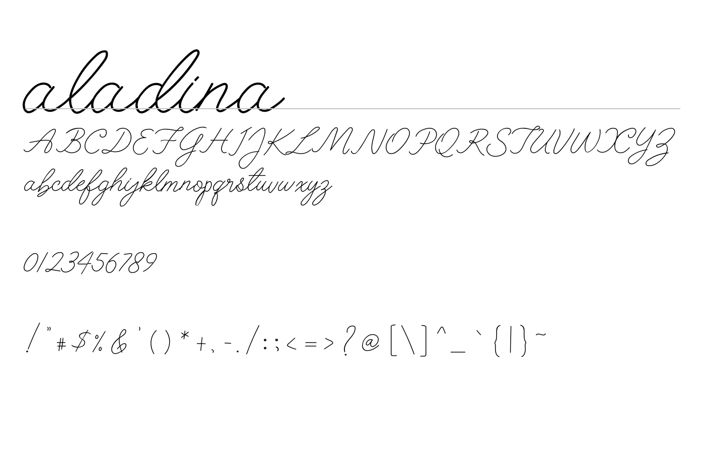 aladina Font preview