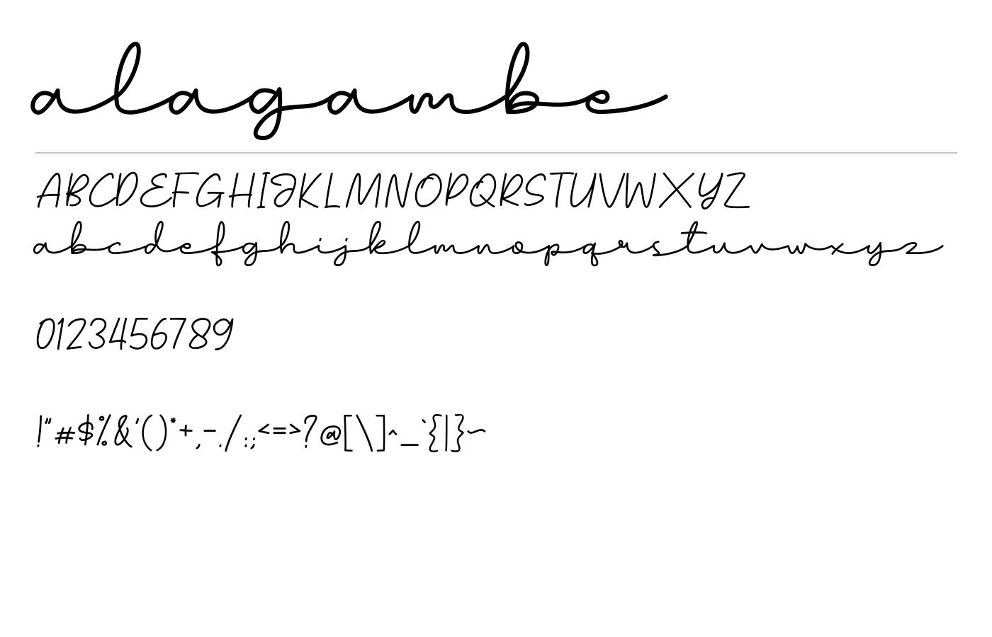 alagambe Font preview